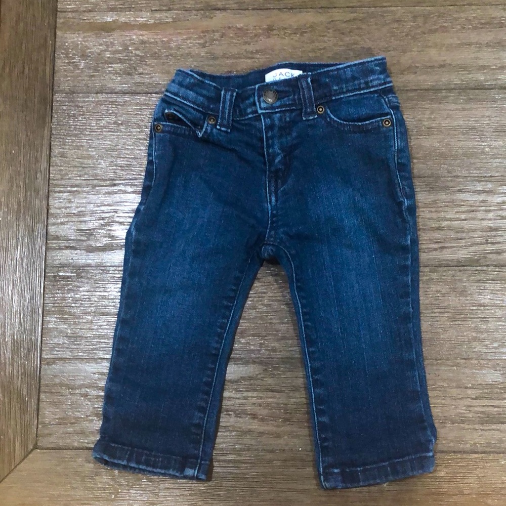 Gently worn Jack denim Jeans Size 12-18 months adjustable waistband